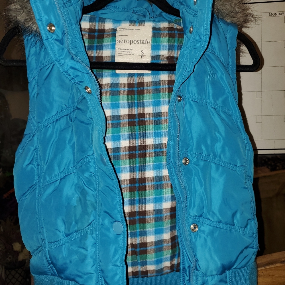 Zipper hooded vest